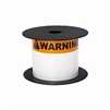 Brother BMSLT35WARN Mobile 3" x 5" TT ANSI/OSHA Warning 3/4" Org Header White Vinyl Label (use BMSLPR03xx Ribbons), 3mil, 5+Yrs, 5"OD/1"Core, 200Lbls/Roll, 1Roll/Unit