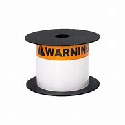 Brother BMSLT35WARN Mobile 3" x 5" TT ANSI/OSHA Warning 3/4" Org Header White Vinyl Label (use BMSLPR03xx Ribbons), 3mil, 5+Yrs, 5"OD/1"Core, 200Lbls/Roll, 1Roll/Unit