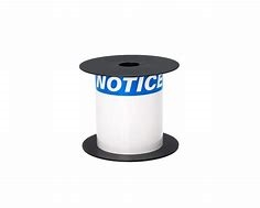 Brother BMSLT46NOTC Mobile 4"x 6" TT ANSI/OSHA Notice 1-1/8in Blue Header White Vinyl Label (use BMSLPR03xx Ribbons), 3mil, 5+Yrs, 5inOD/1inCore, 200Lbls/Roll, 1Roll/Unit