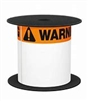 Brother BMSLT46WARN Mobile 4"x 6" TT ANSI/OSHA Warning 1-1/8in Org Header White Vinyl Label (use BMSLPR03xx Ribbons), 3mil, 5+Yrs, 5inOD/1inCore, 200Lbls/Roll, 1Roll/Unit