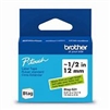 Brother BTAGG31 Non-Laminated Tape Black on Green - 12 mm wide x 4 m long for P-touch Label Makers, 