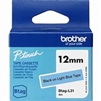 Brother BTAGL31 Non-Laminated Tape Black on Blue - 12 mm wide x 4 m long for P-touch Label Makers