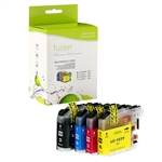 Brother LC1033PKS ( LC-1033PKS ) Compatible High Yield Colour Inkjet Cartridges, Combo Pack