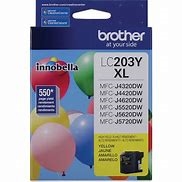 Brother LC203Y ( LC-203Y ) OEM Yellow High Yield Inkjet Cartridge (Pack of 2)