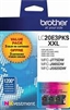 Brother LC20E3PKS ( LC-20E3PKS ) OEM Colour Inkjet Cartridges, Combo Pack 