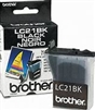 Brother LC21BK ( LC-21BK ) OEM Black Ink Cartridge