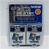 Brother LC31BK2PKS ( LC-31BK2PKS ) OEM Black Ink Cartridge (Pack of 2)