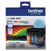 Brother LC4064PKS ( LC-4064PKS ) OEM Black/Colour Combo Pack (includes Black, Cyan, Magenta and Yellow)