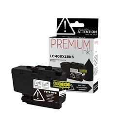 Brother LC406XLBK ( LC-406BK ) Compatible Black Ink Cartridge