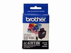 Brother LC41HYBK ( LC-41HYBK ) OEM Black High Yield Ink Cartridge