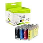 Brother LC51 ( LC-51 ) Compatible Combo Pack includes Black, Cyan, Magenta and Yellow Ink Cartridges 