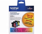 Brother LC613PKS ( LC-613PKS ) OEM Colour Ink Cartridges, Combo Pack (Pack of 2)