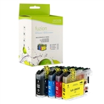 Brother LC61 ( LC-61 ) Compatible Combo Pack includes Black, Cyan, Magenta and Yellow Ink Cartridges 