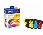 Brother LC61BK3PK( LC-61BK3PK ) OEM Black Ink Cartridge (Pack of 3)