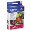 Brother LC61M2PK ( LC-61M2PK ) OEM Magenta Ink Cartridge (Pack of 2)