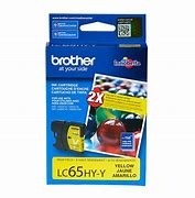 Brother LC65HYY2PK ( LC-65HYY2PK ) OEM Yellow High Capacity InkJet Cartridge (Pack of 2)