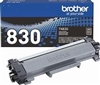 Brother TN830 ( TN-830 ) OEM Black Toner Cartridge; 1200 Pgs