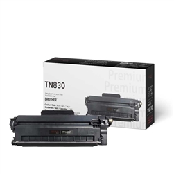 Brother TN830 ( TN-830 ) Compatible Black Toner Cartridge; 1200 Pgs