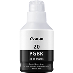 Canon GI20PGBK ( GI-20PGBK ) ( 3383C001 ) OEM Black Ink Bottle