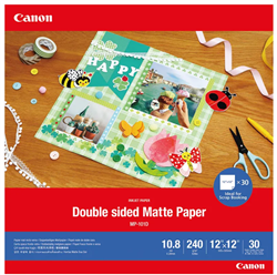 Canon MP-101D Double Sided Matte Photo Paper 240gsm 12" x 12" Pack of 30 Sheets ( 4076C007 ) 