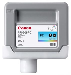 Canon PFI306PC ( PFI-306PC ) ( 6661B001 ) OEM Photo Cyan Inkjet Cartridge