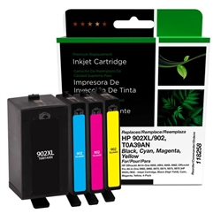 Clover Imaging 118258 ( HP 902XL / 902 ) ( T0A39AN ) Remanufactured Black High Yield and Colour Combo Pack